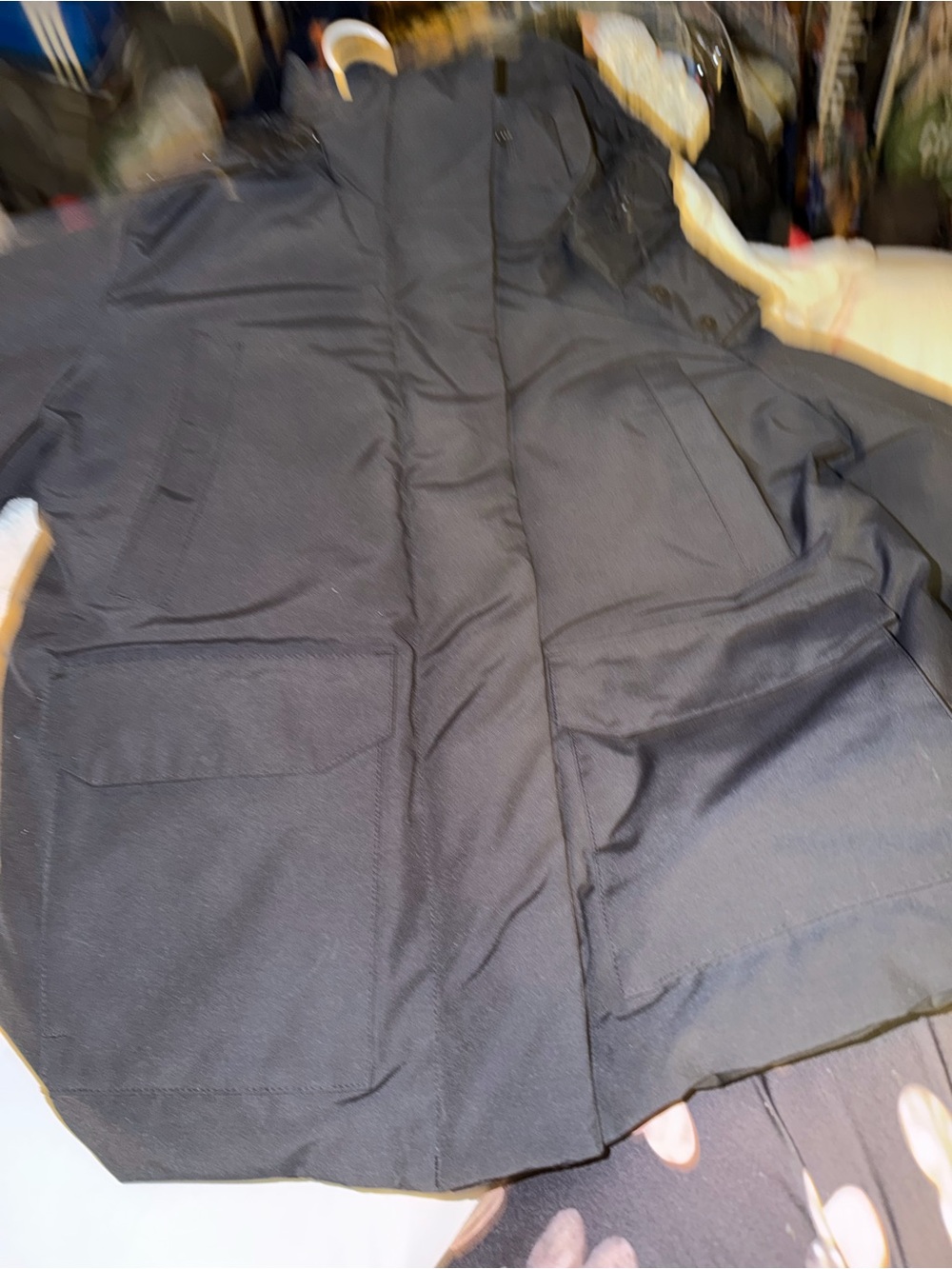 Women’s Blue Canada Goode Winter Parka Jacket - Insulated Hooded Coat